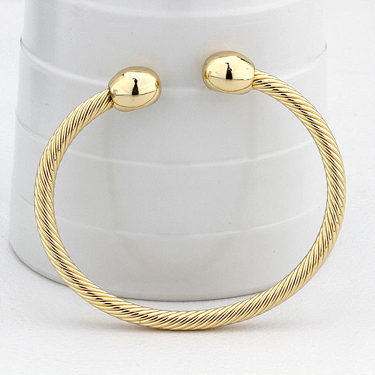 Magnetic Health Bracelet with Red Copper Design
