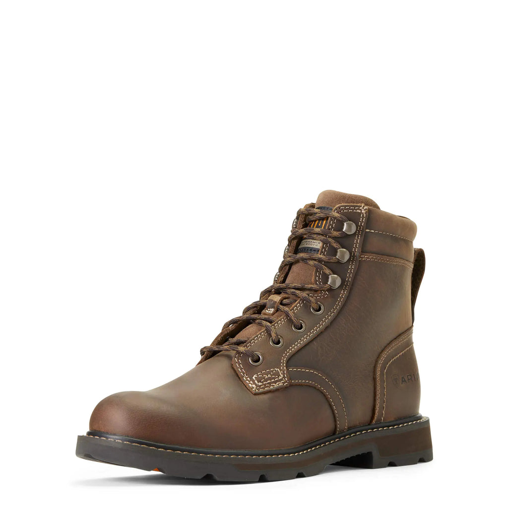 Ariat Groundbreaker 6" Work Boot - Men’s Safety Toe Lace-up Work Boot